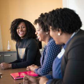 people at a meeting